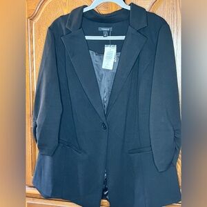 NWT Torrid Luxe Ponte Blazer – Black – Size 3 (22/24)